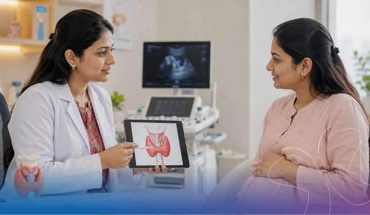 Thyroid health and pregnancy care consultation at Flowrence Hospital Rajkot